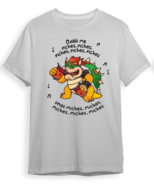 Playera Bowser "Miches, Miches" - Golden Studio