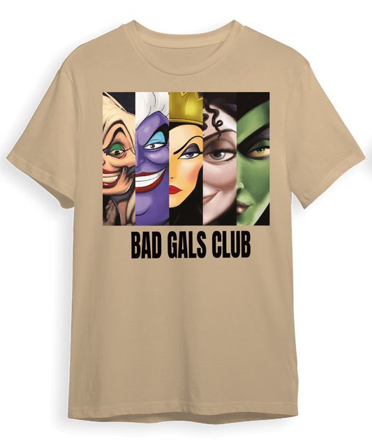 Playera Villanas "Bad Gals Club" - Golden Studio